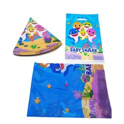Pack Anniversaire Thème Baby Shark – 10 Articles