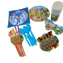 Sonic Birthday Party Pack – 10 Items (10 pieces per item)