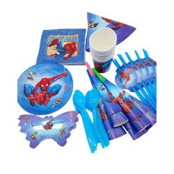 Spider-Man Birthday Party Pack – 10 Items (10 pieces per item)