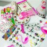 Pack Anniversaire Thème Flamant Rose – 10 Articles (91 pièces)