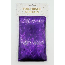 Rideau Métallisé Violet – 1 Pièce