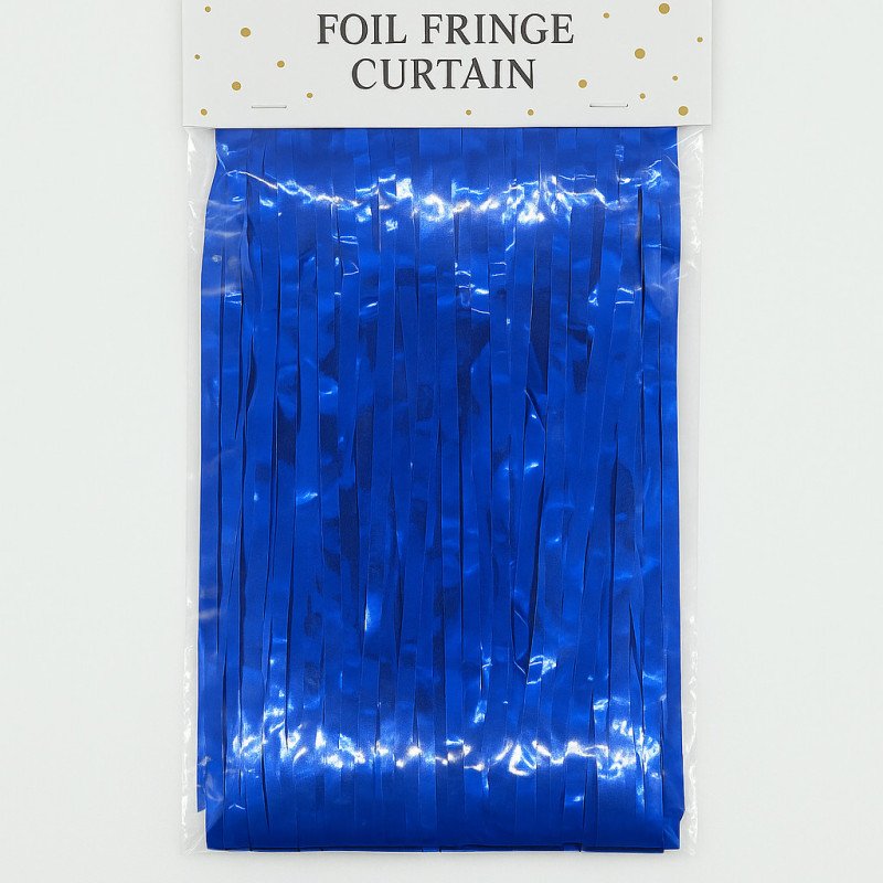 Rideau Métallisé Bleu Roi – 1 Pièce