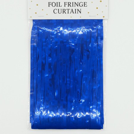 Rideau Métallisé Bleu Roi – 1 Pièce