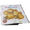 Pack of 10 Balloons – 5 Solid Gold & 5 Gold Confetti