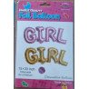 Foil Balloon "GIRL" – Pink & Gold – 33 x 13 Inches