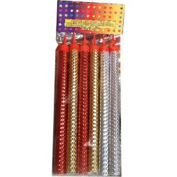 Bougies Fontaines Scintillantes Multicolores – Lot de 6