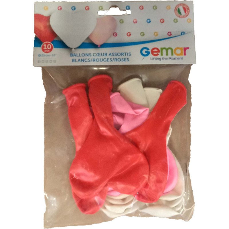 10 BALLONS C UR MULTICOLOR