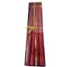 Set of 4 Red Glitter Twisted Taper Candles