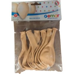 BALLONS BEIGE 10PCS 26CM