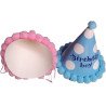 "Birthday Boy" Birthday Hat with Pom Poms (Single)