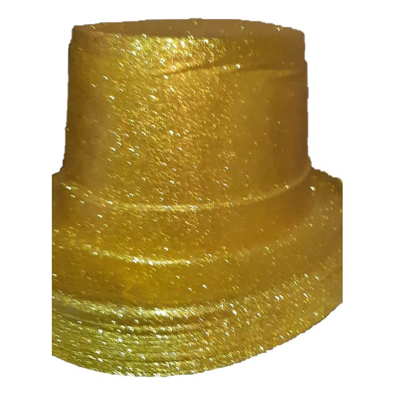Gold Glitter Top Hat