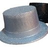 Silver Glitter Top Hat