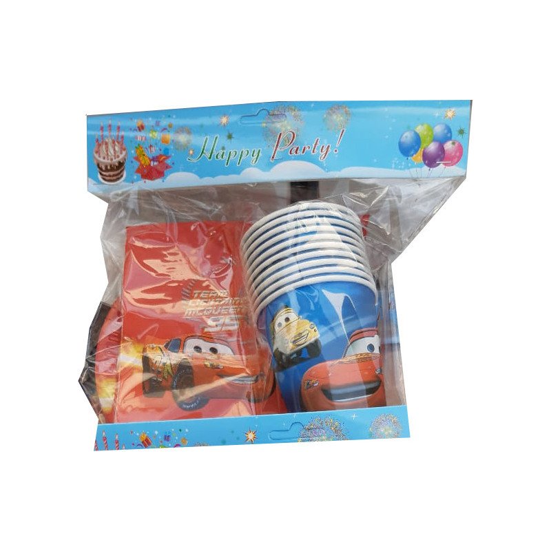 30-Piece Disposable Pack Cars (MacQueen) Theme