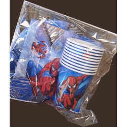 Pack de 30 Pièces Jetable Thème Spiderman