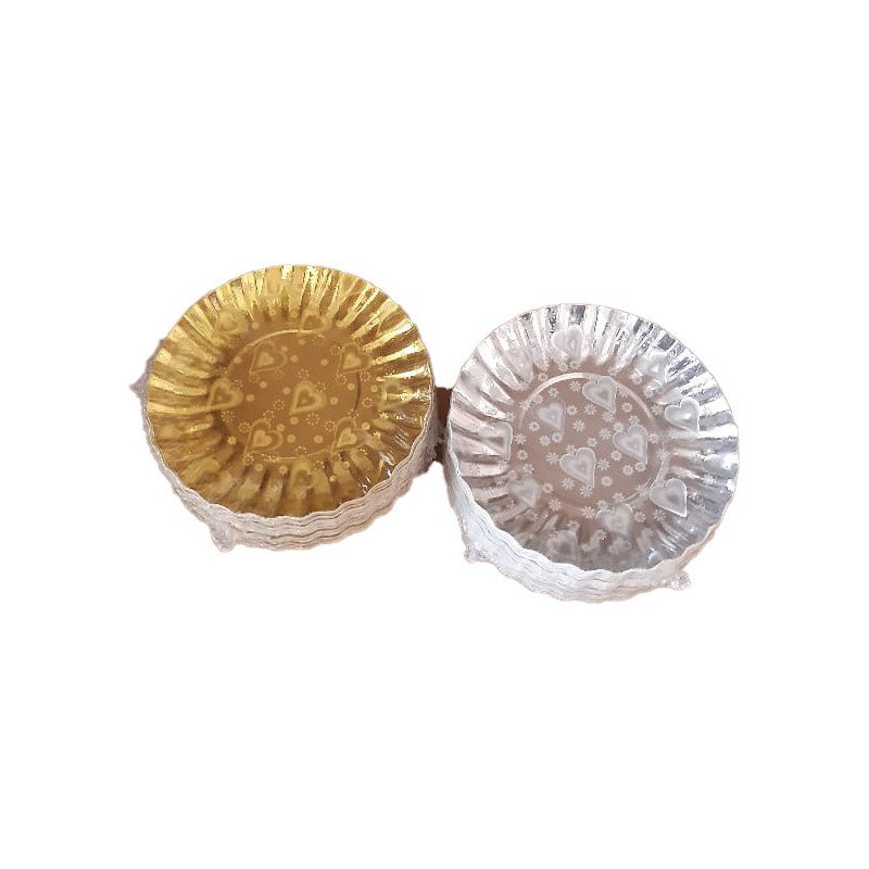 Mini Assiettes / Pots Jetables Festifs - 50 Pièces