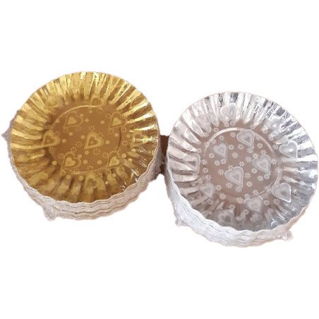 Disposable Festive Mini Plates / Cups - 50 Pieces