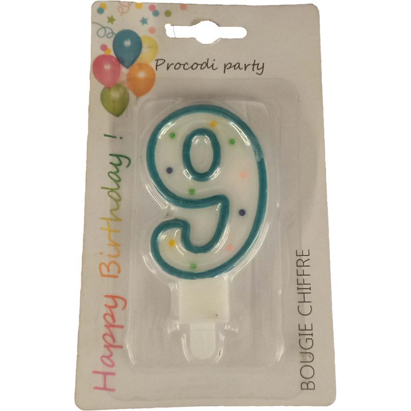 BOUGIE CHIFFRE N 9