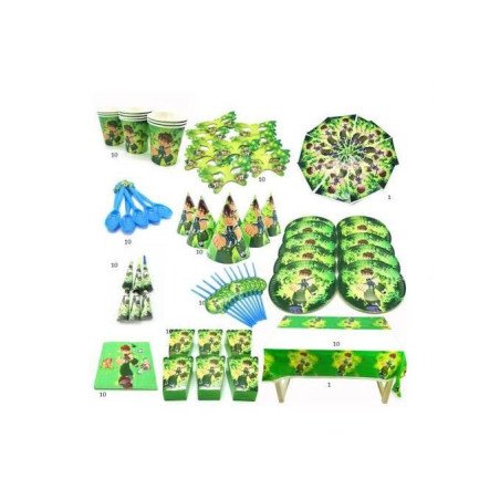 Pack Fête Complet Ben 10 - 10 Articles / 10 Pièces par Article