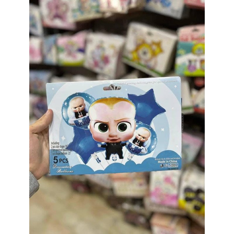 Pack de 5 Ballons de Décoration - Thème Baby Boss
