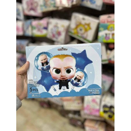 Pack de 5 Ballons de Décoration - Thème Baby Boss