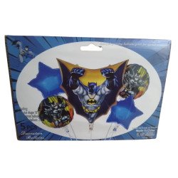 Pack de 5 Ballons de Décoration - Thème Batman
