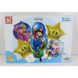 5-Piece Super Mario Decoration Balloons Pack