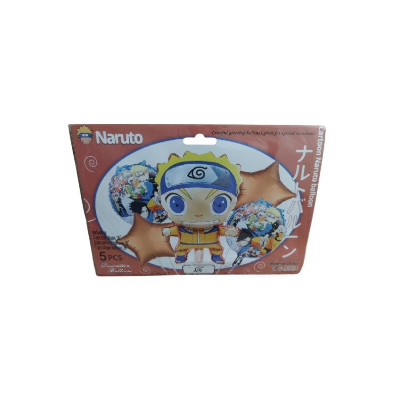 5-Piece Naruto Decoration Balloons Pack