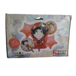Pack de 5 Ballons de Décoration - Thème Goku