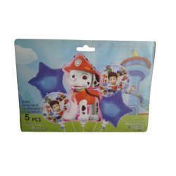 5-Piece Paw Patrol Decoration Balloons Pack