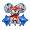 5-Piece Paw Patrol Decoration Balloons Pack
