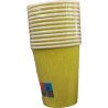12 GOBELETS CARTON 20CL JAUNE