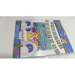 22 Pièces pour Décoration Anniversaire Thème Baby Shark