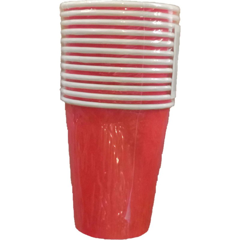 12 GOBELETS CARTON 20CL ROUGE