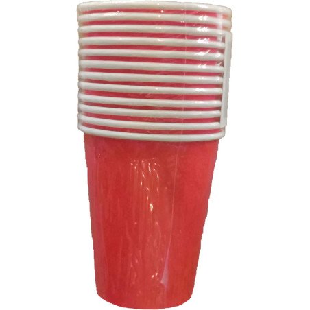12 GOBELETS CARTON 20CL ROUGE