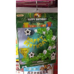 63-Piece - Football Theme Birthday Decoration Kit