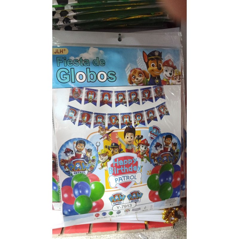 24-Piece - PAW Patrol Theme Birthday Decoration Kit