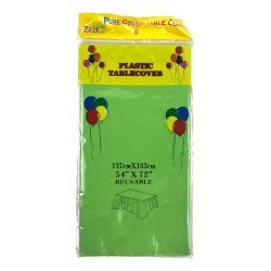 Nappe en Plastique Verte Douce - Réutilisable