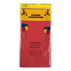 Nappe en Plastique Rouge - Heavy Duty