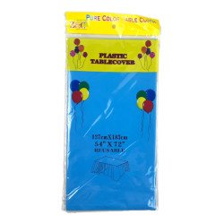 Blue Plastic Tablecover - Heavy Duty