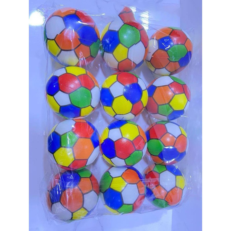 Ballon de Football Multicolore en Mousse Souple