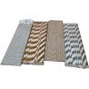 20 Paper Straws with Chevron Patterns
