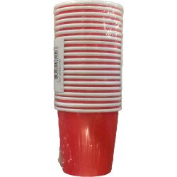 20 GOBELETS CARTON 10CL ROUGE