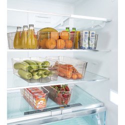 Clear Refrigerator Organizer Bin - Small Size (11 x 32 x 10 cm)