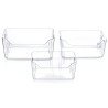 Clear Plastic Storage Bin with Handles - 3L