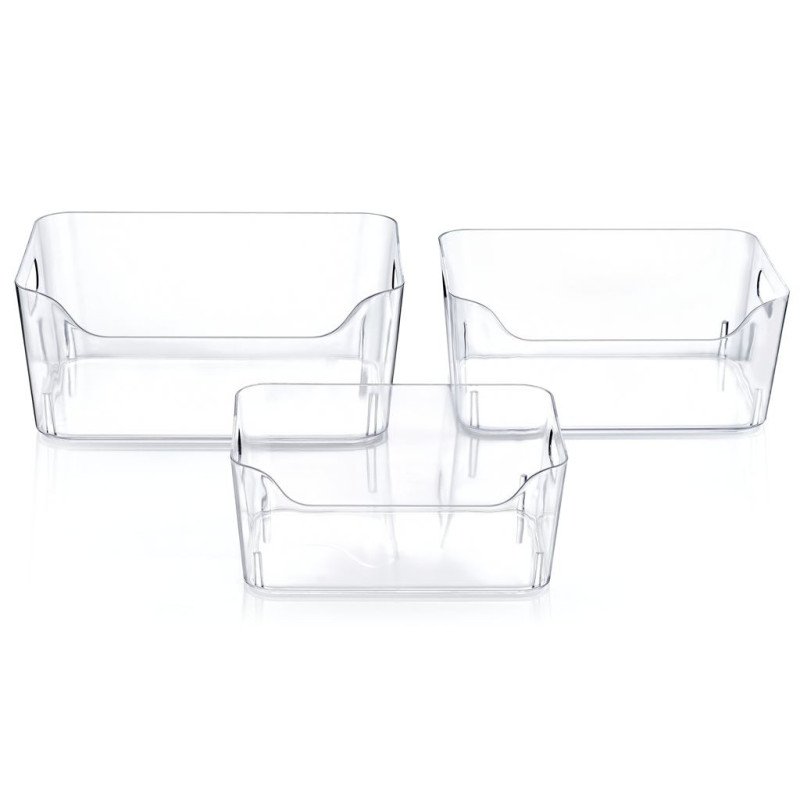 Clear Plastic Storage Bin with Handles - 5L