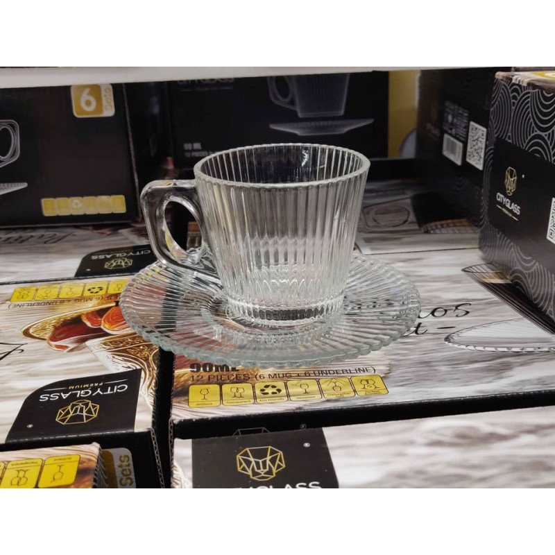 set 12 pièces a café noire