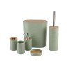 Set de Salle de Bain 6 Pièces - Design Vert Sauge & Bambou | MyPartyBox