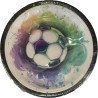 10 ASSIETTES FOOTBALL 18 CM
