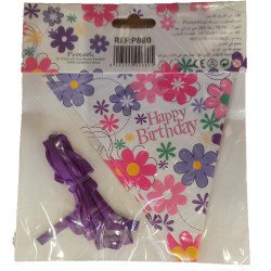 DRAPEAU HAPPY BIRTHDAY GIRL 3M