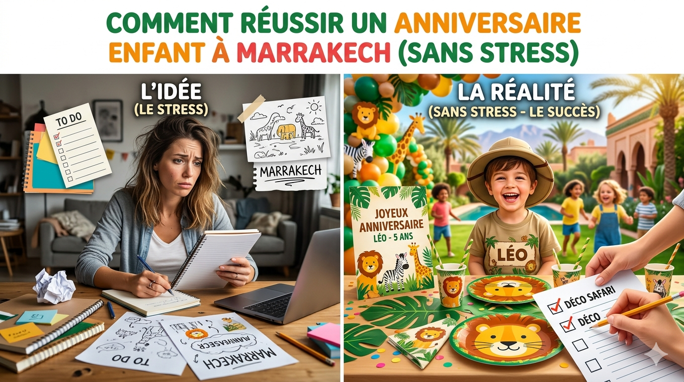 De l'Idée à la Réalité : Comment Réussir un Anniversaire Enfant à Marrakech (Sans Stress)